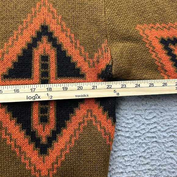 Janus Of Norway Pullover Brown Orange Sweater Wool Women’s Nordic Pattern - Picture 6 of 8